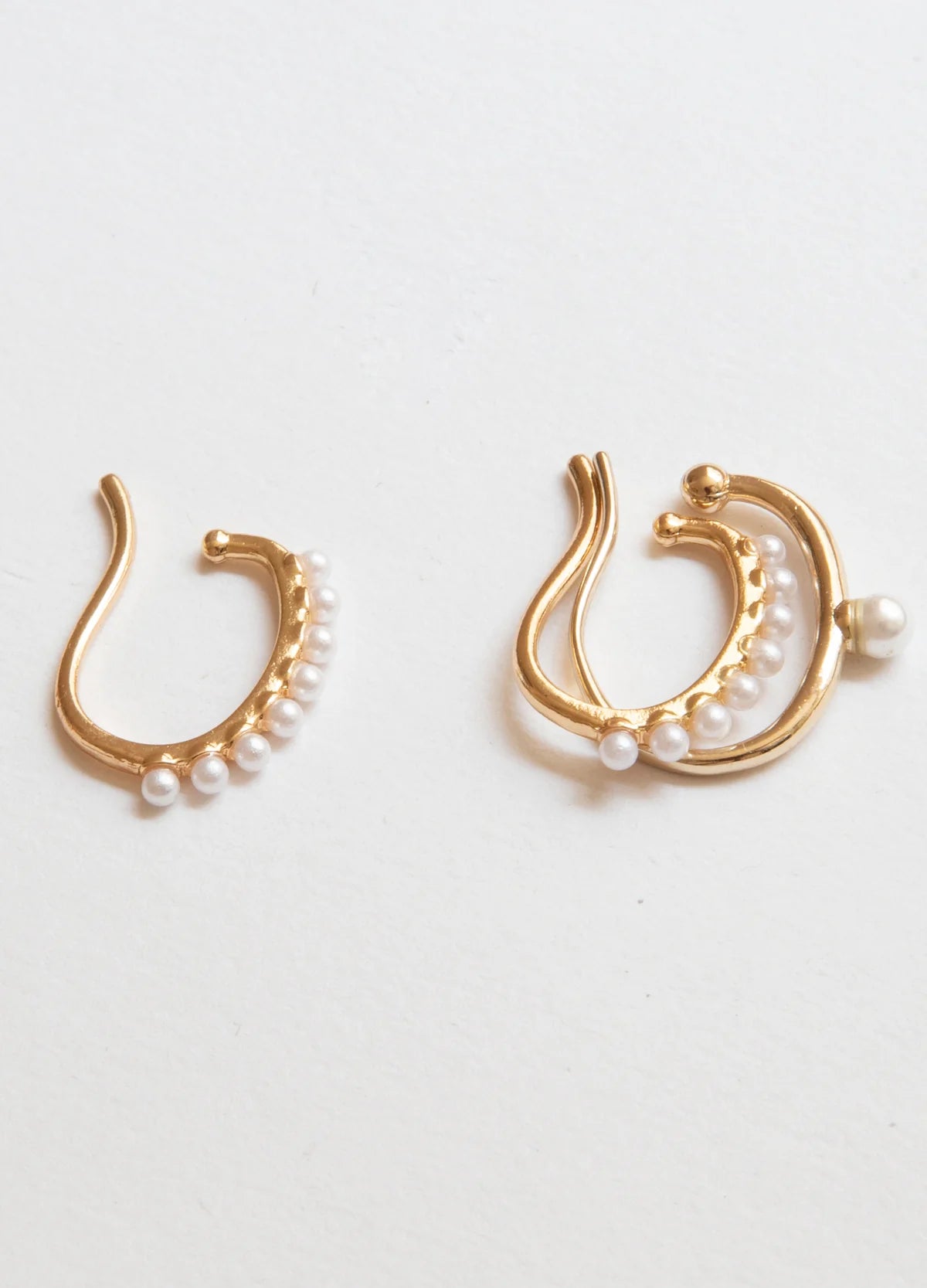 Moss Pearl Cuff Earring - Elysian Couture