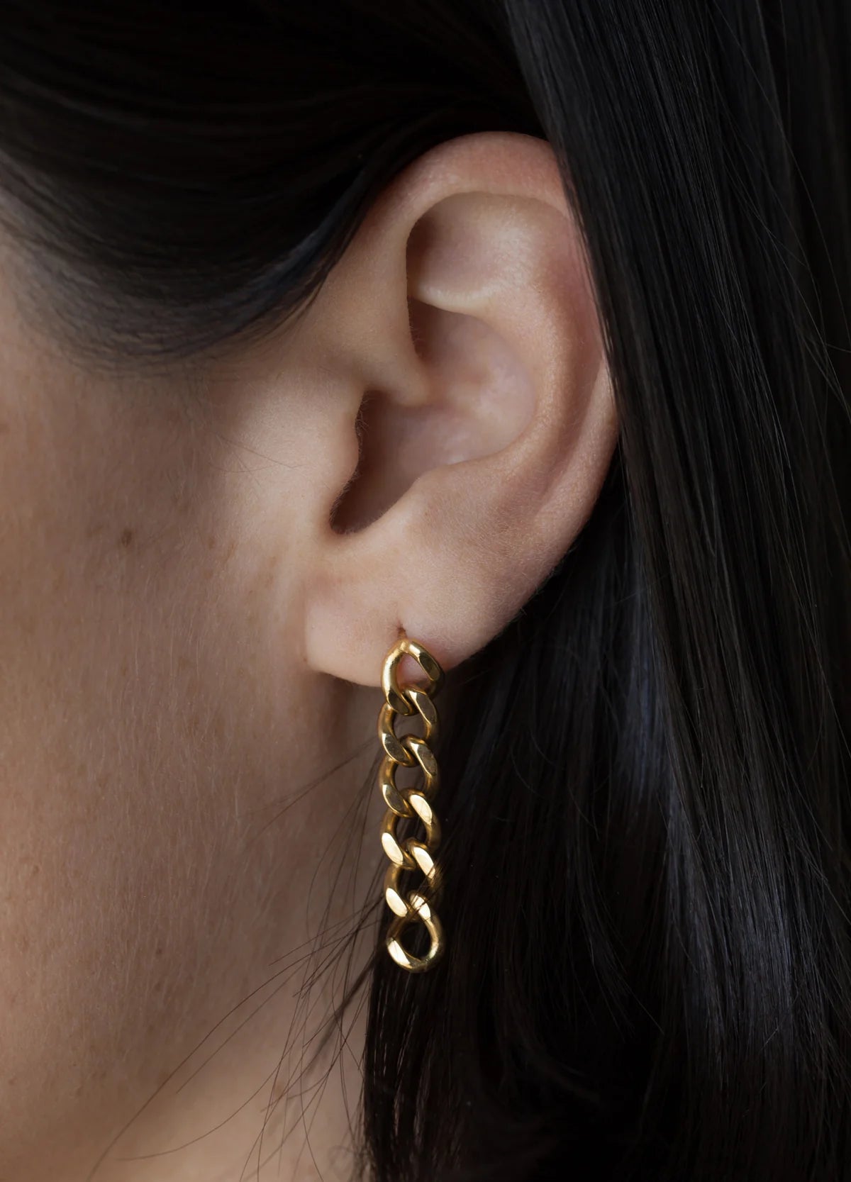 Cuban Chain Earring - Elysian Couture