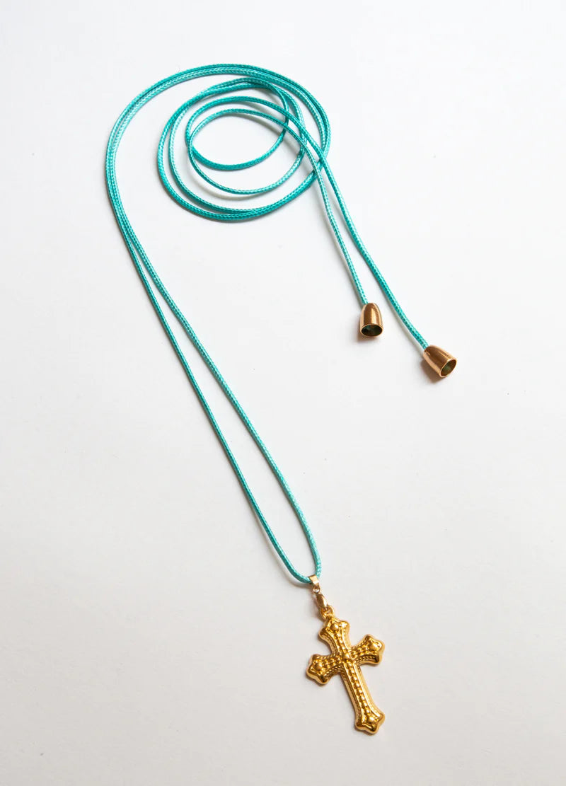 Drew Cross Necklace - Elysian Couture