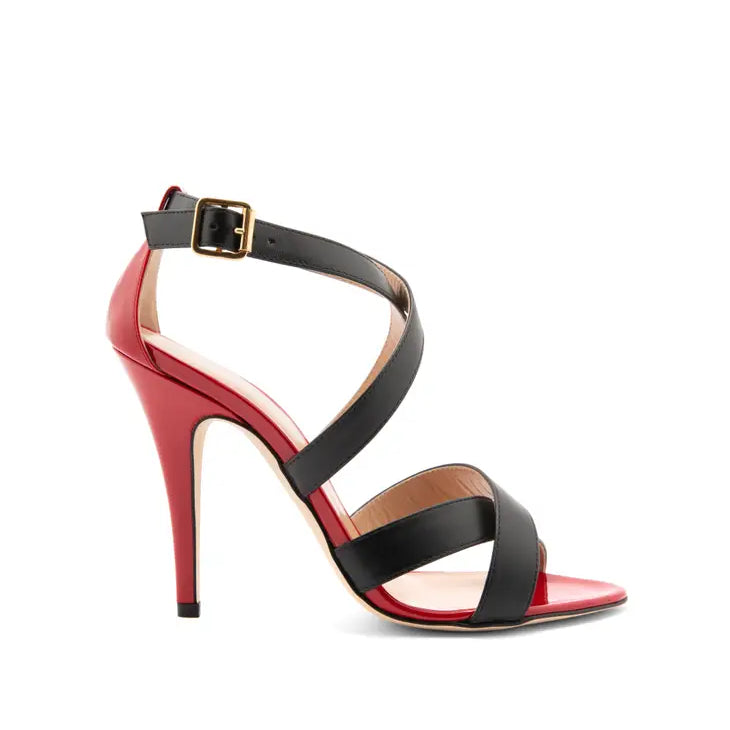 Michelle Red Patent Heel - Elysian Couture