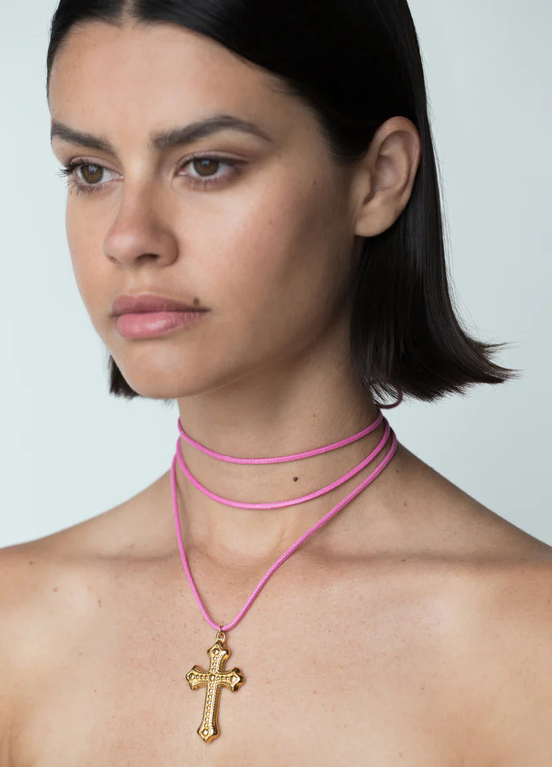 Drew Cross Necklace - Elysian Couture