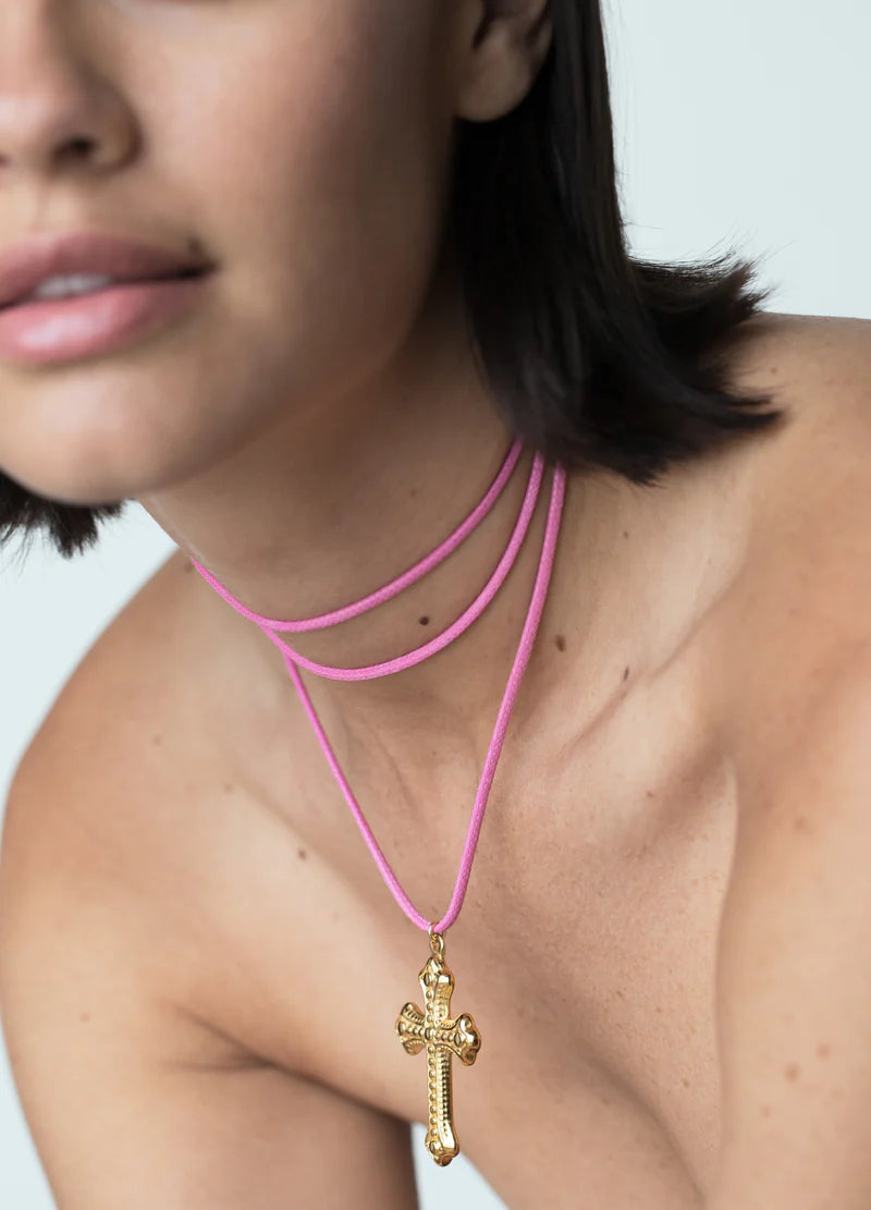 Drew Cross Necklace - Elysian Couture