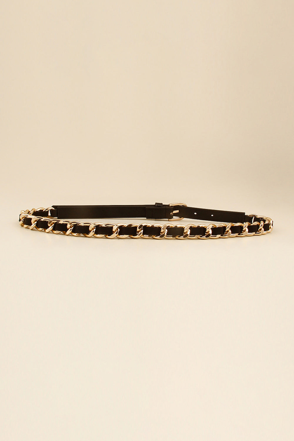 PU Chain Skinny Belt - Elysian Couture