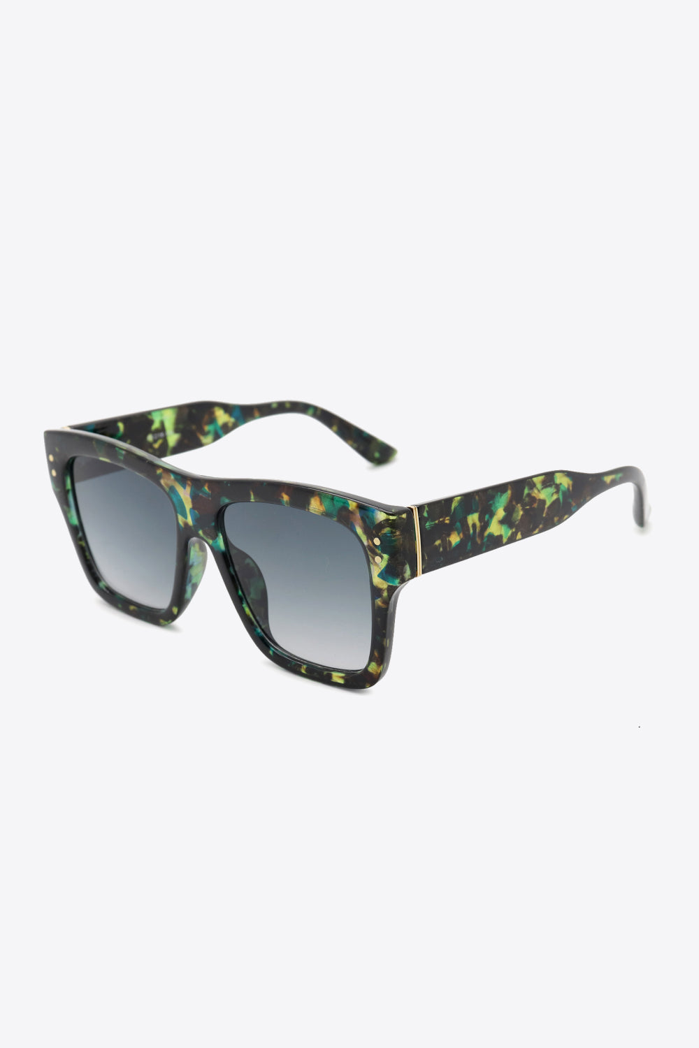 UV400 Patterned Polycarbonate Square Sunglasses - Elysian Couture