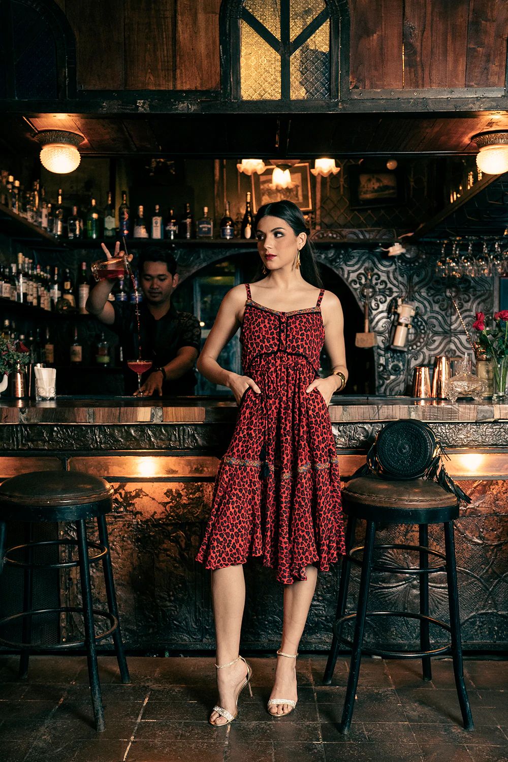 Marie Midi Dress - Elysian Couture