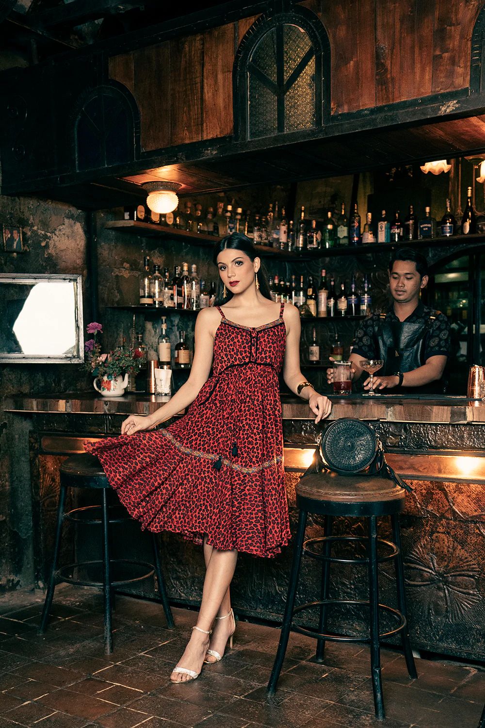 Marie Midi Dress - Elysian Couture