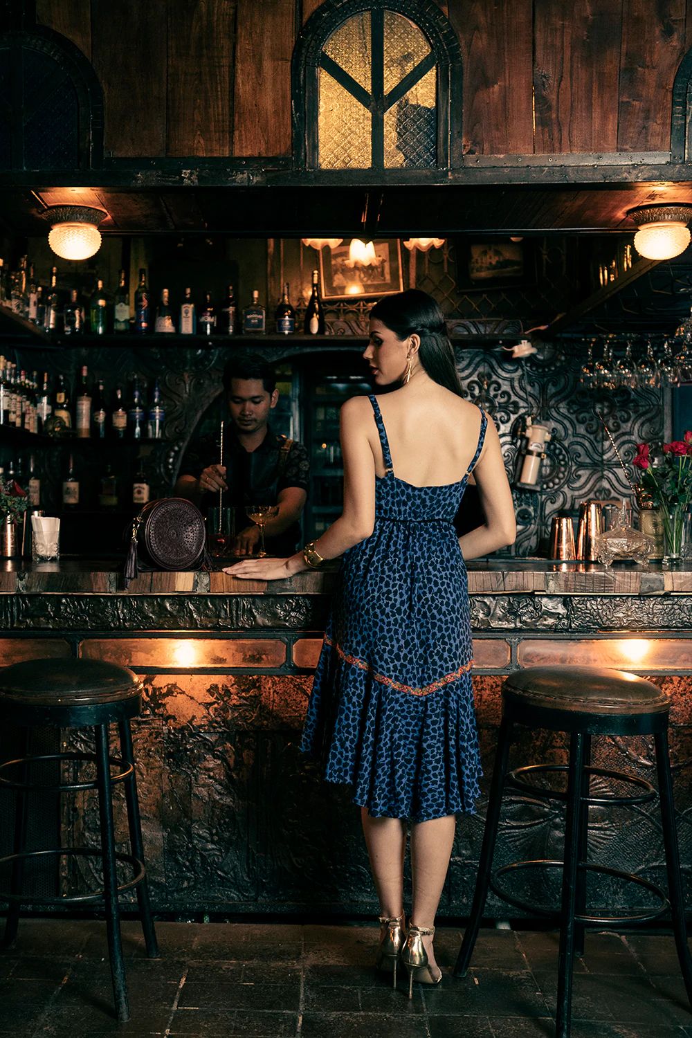 Marie Midi Dress - Elysian Couture