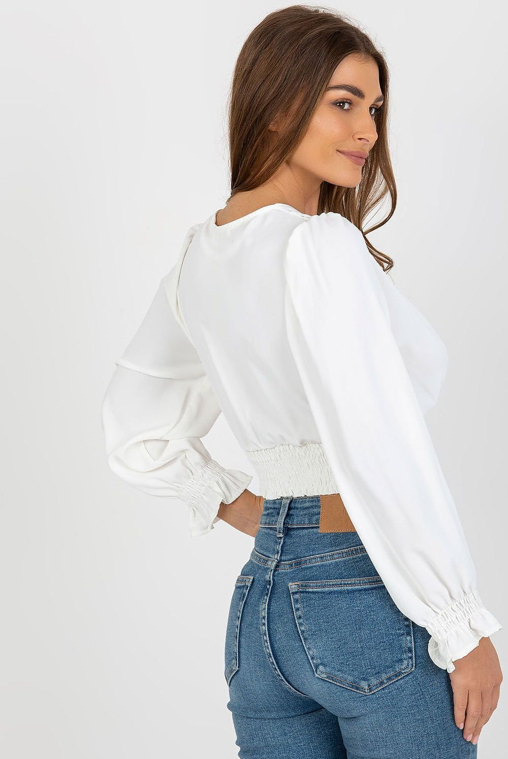 Bianca Cropped Blouse - Elysian Couture