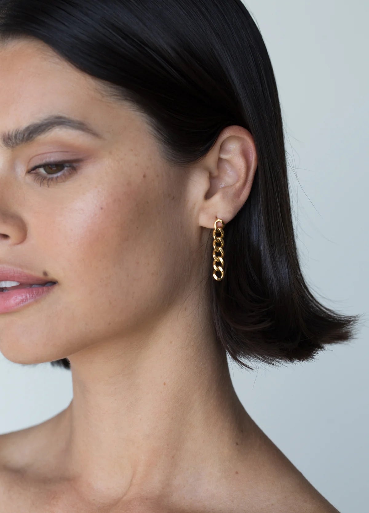 Cuban Chain Earring - Elysian Couture