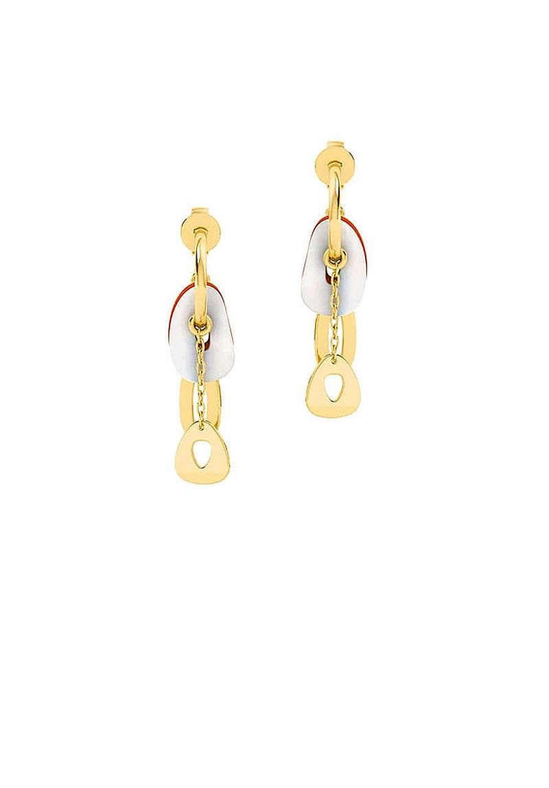 Pearl Accent Gold Earrings - Elysian Couture
