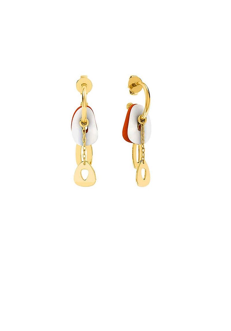Pearl Accent Gold Earrings - Elysian Couture