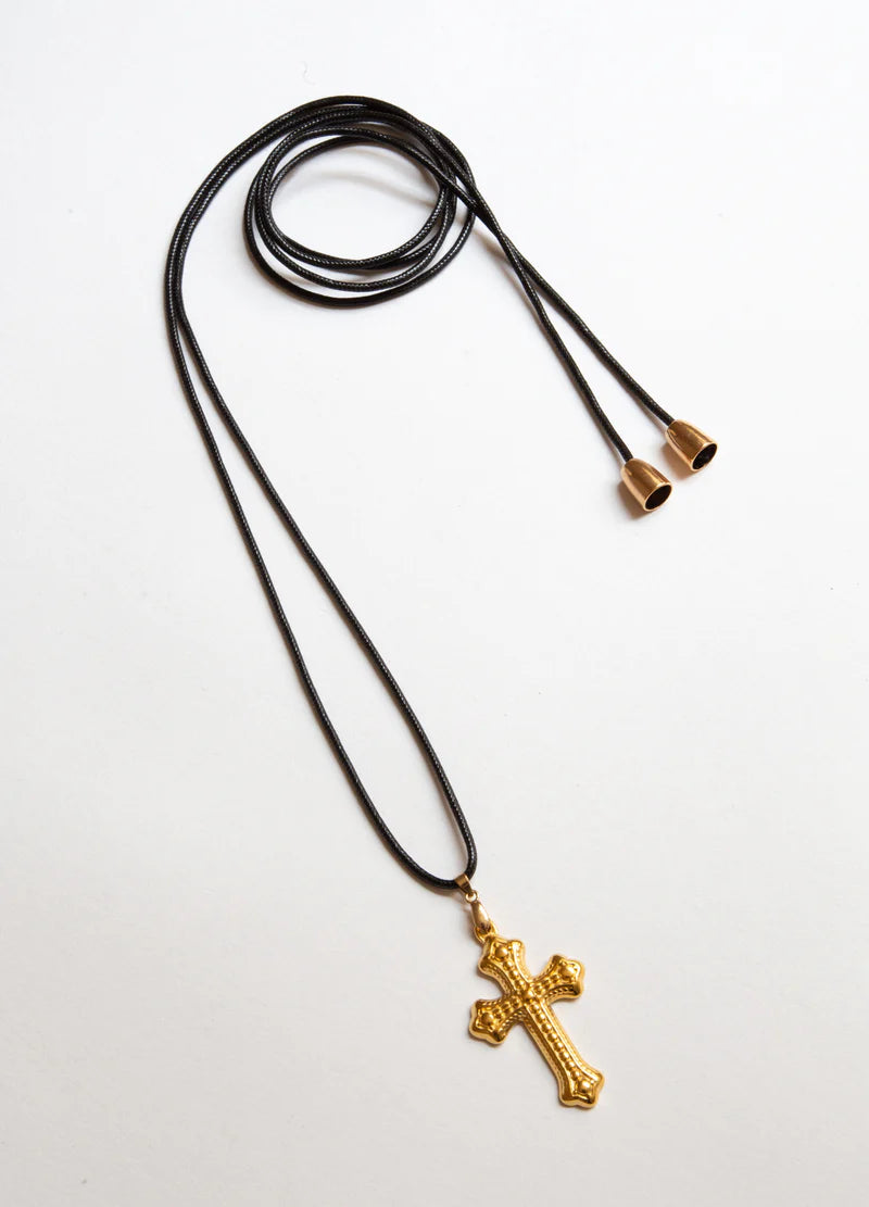 Drew Cross Necklace - Elysian Couture
