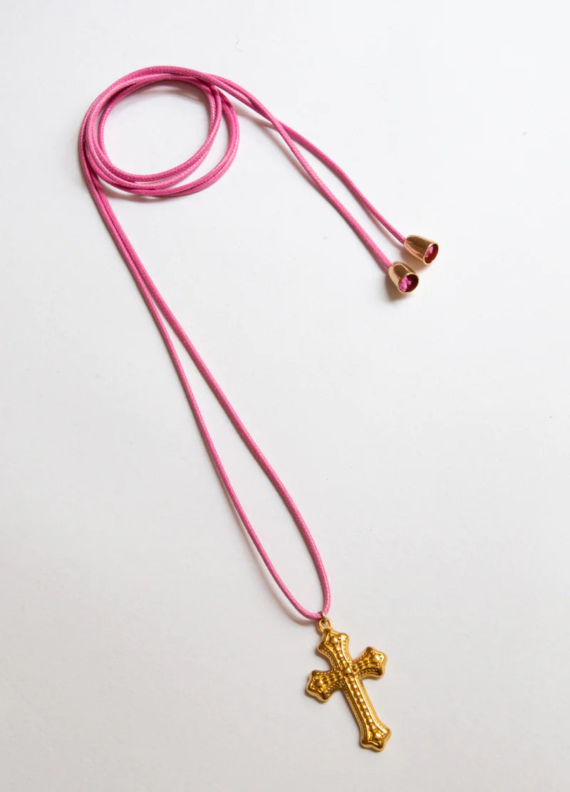 Drew Cross Necklace - Elysian Couture