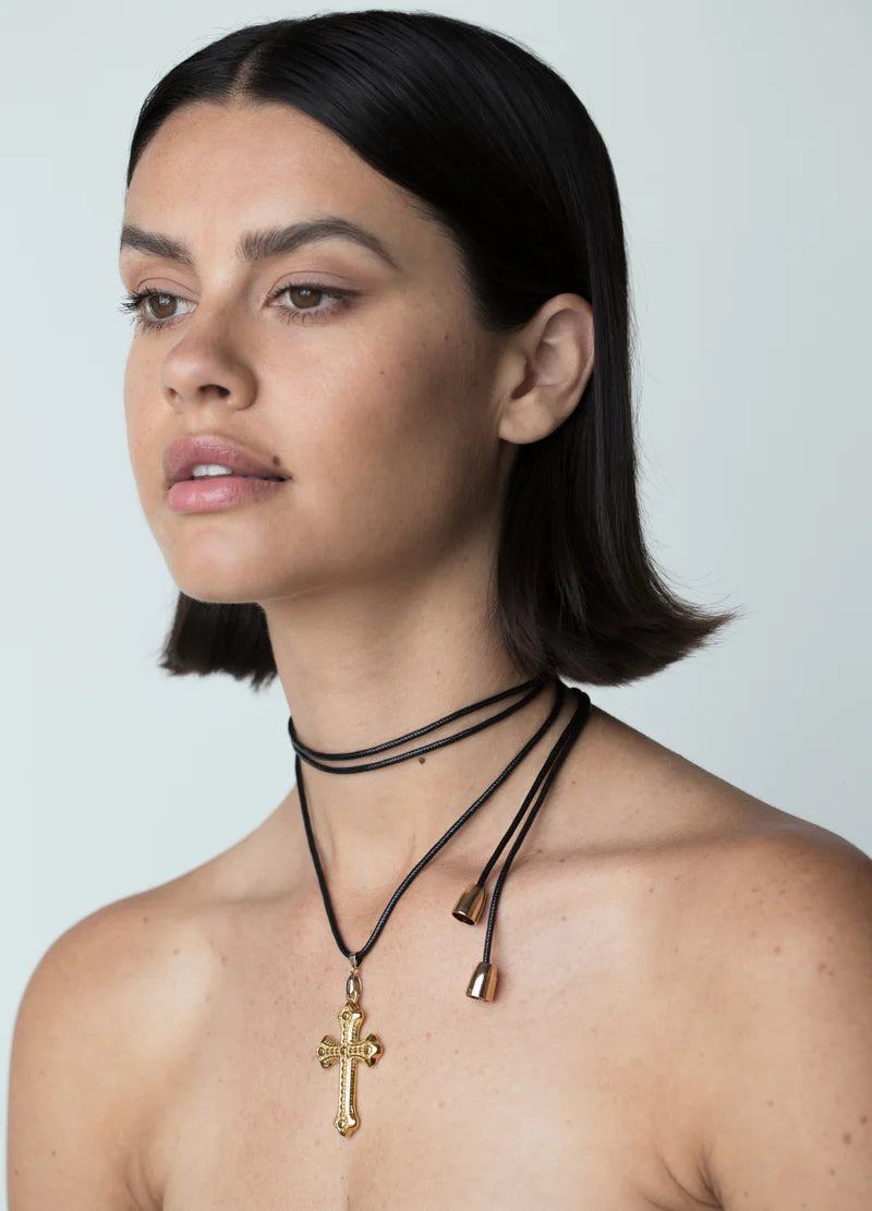 Drew Cross Necklace - Elysian Couture