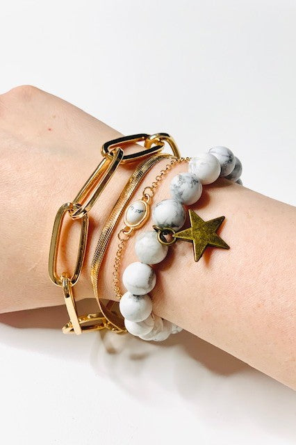 Macey Marble Bracelet - Elysian Couture